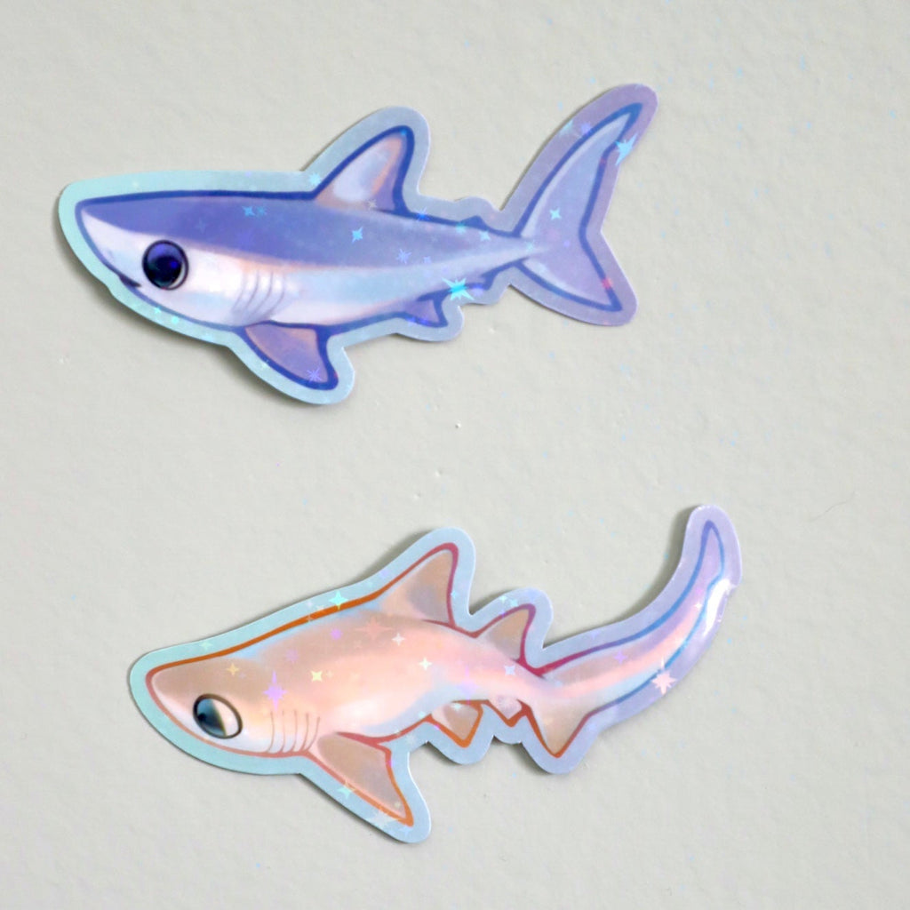 Shortfin Mako Shark Sticker (Holographic)