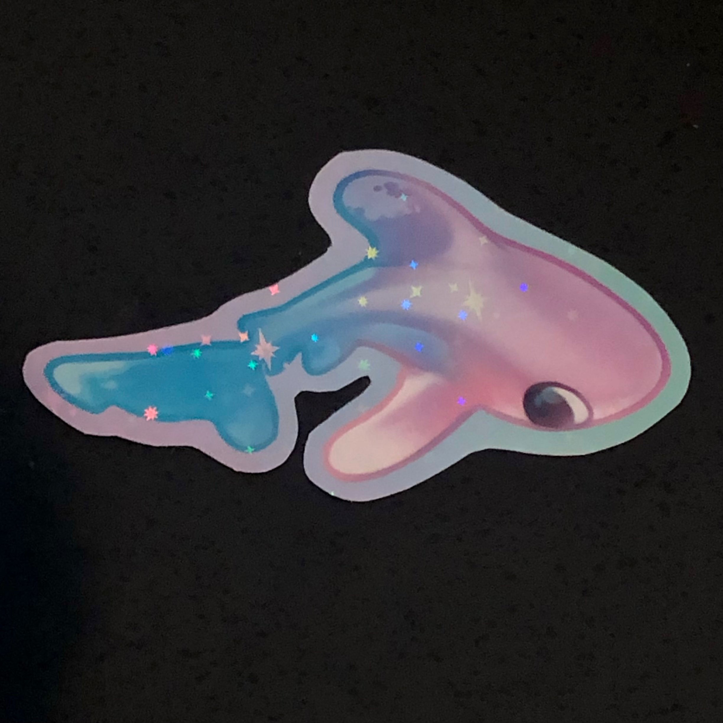 Oceanic White Tip Shark Sticker (Holographic)