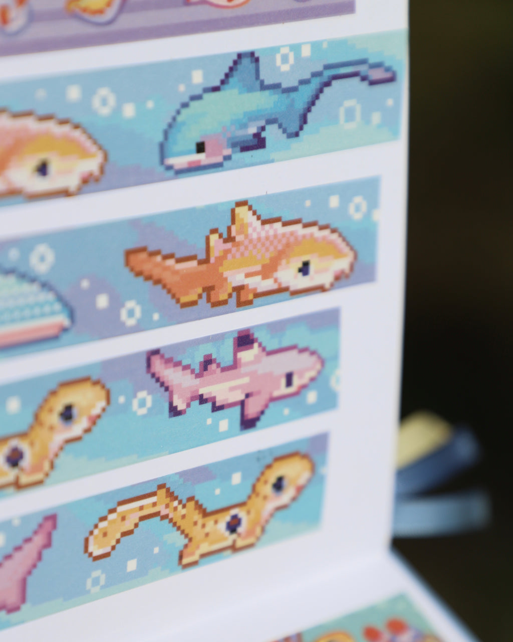 Pixel Shark Washi Tape