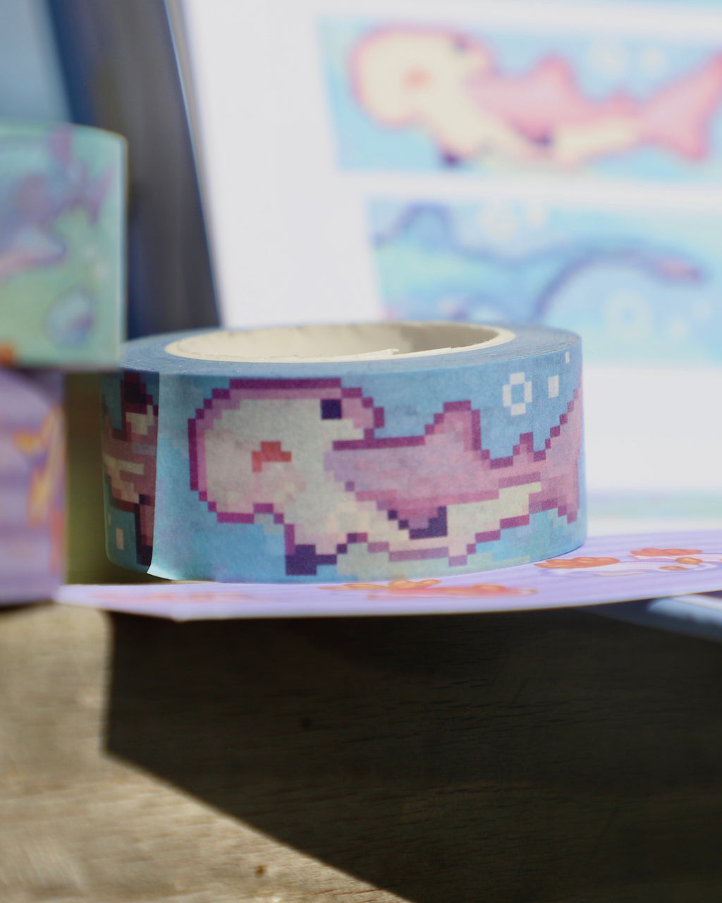 Pixel Shark Washi Tape
