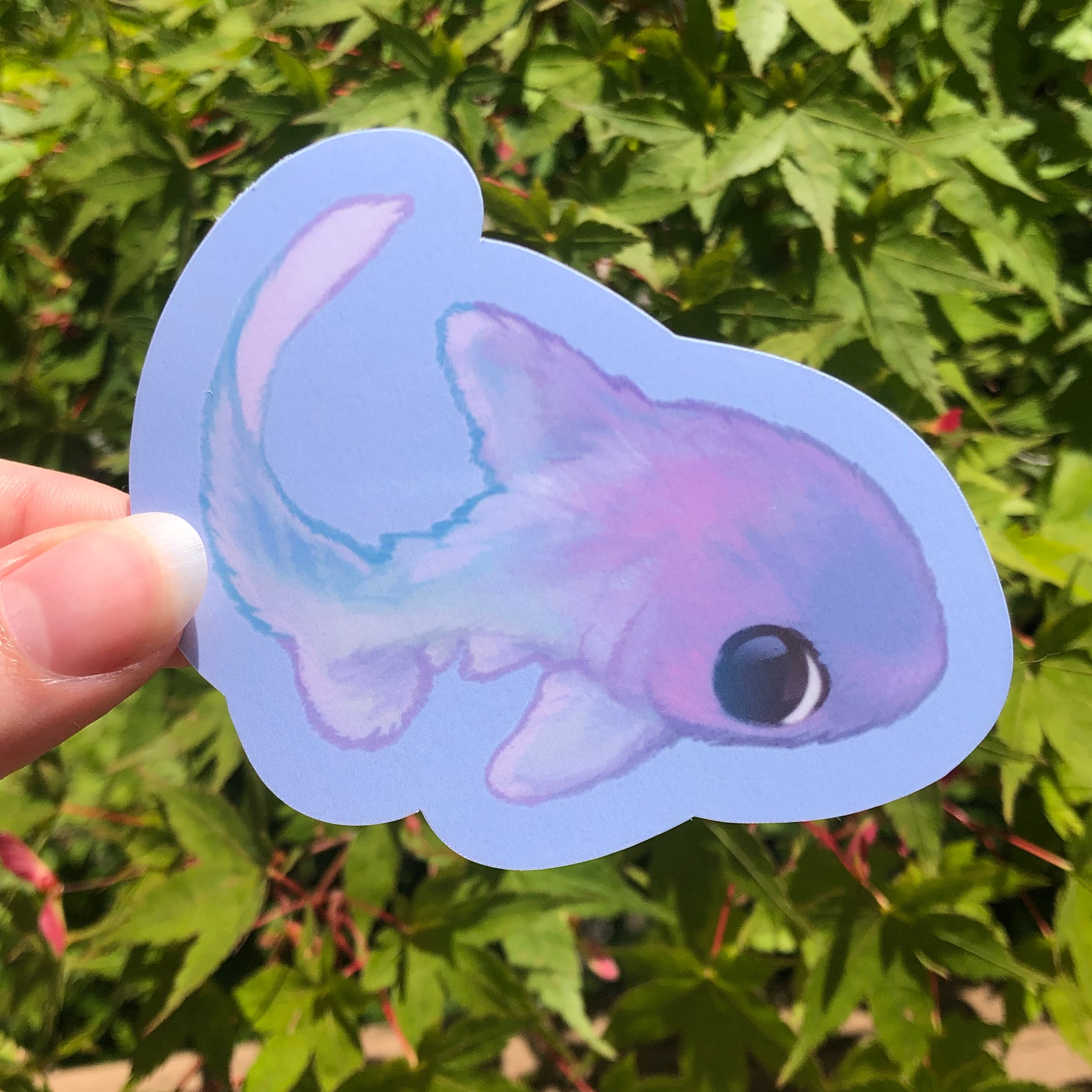 Fuzzy Thresher Shark Sticker (Glossy)