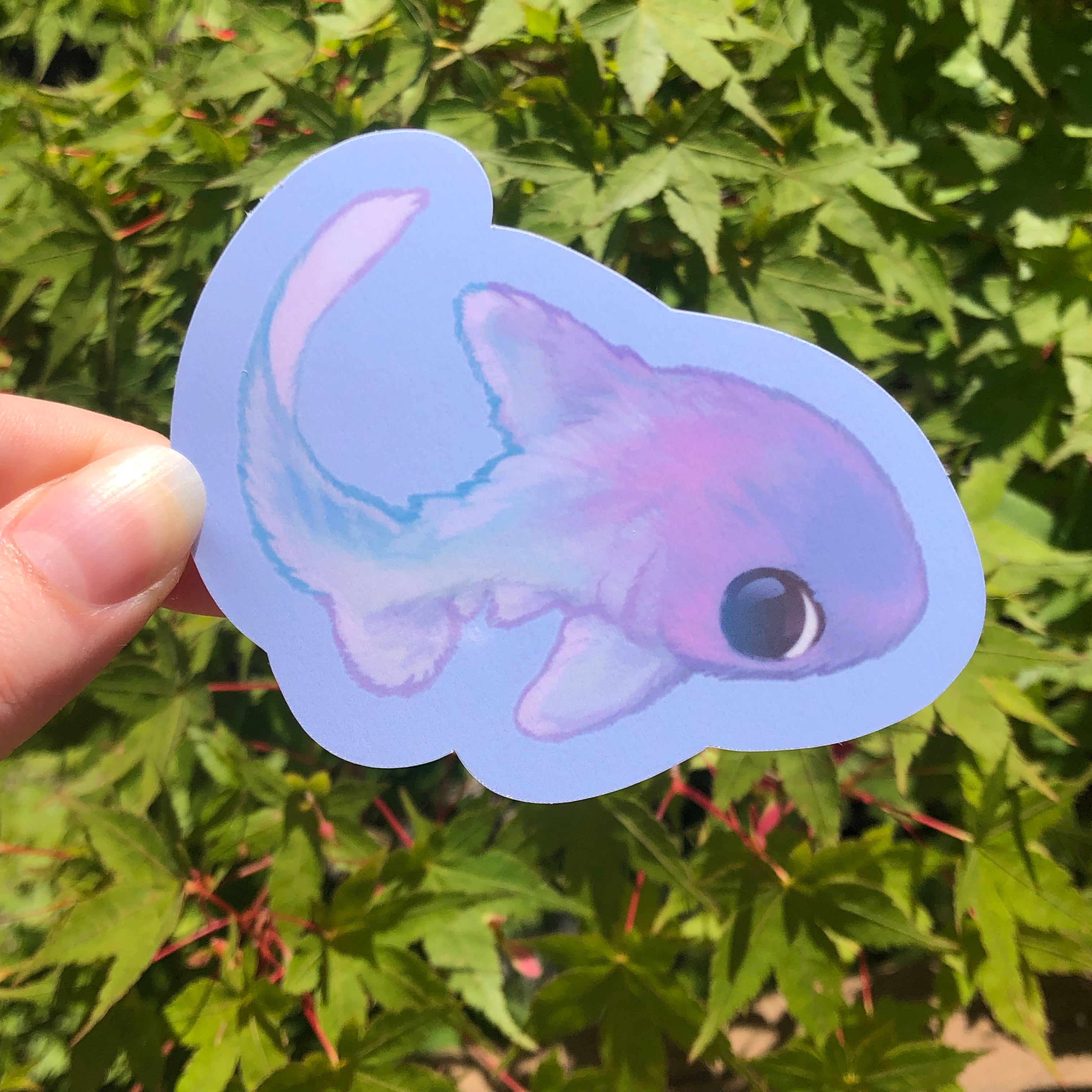 Fuzzy Thresher Shark Sticker (Glossy)