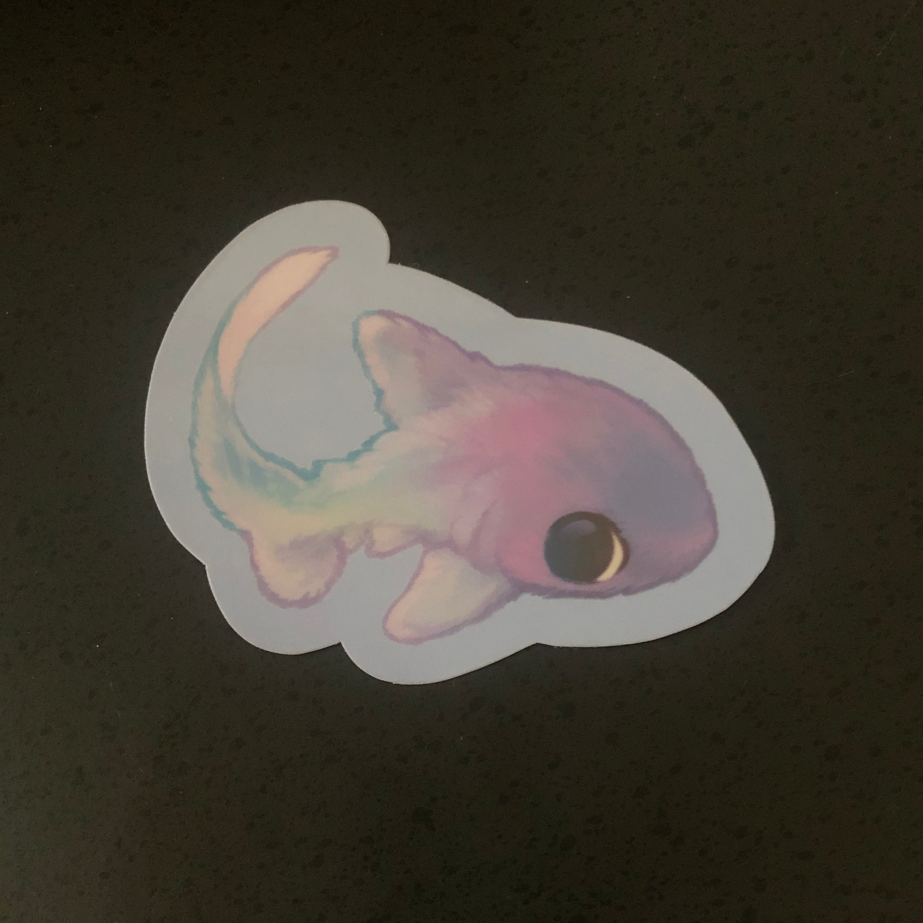 Fuzzy Thresher Shark Sticker (Glossy)