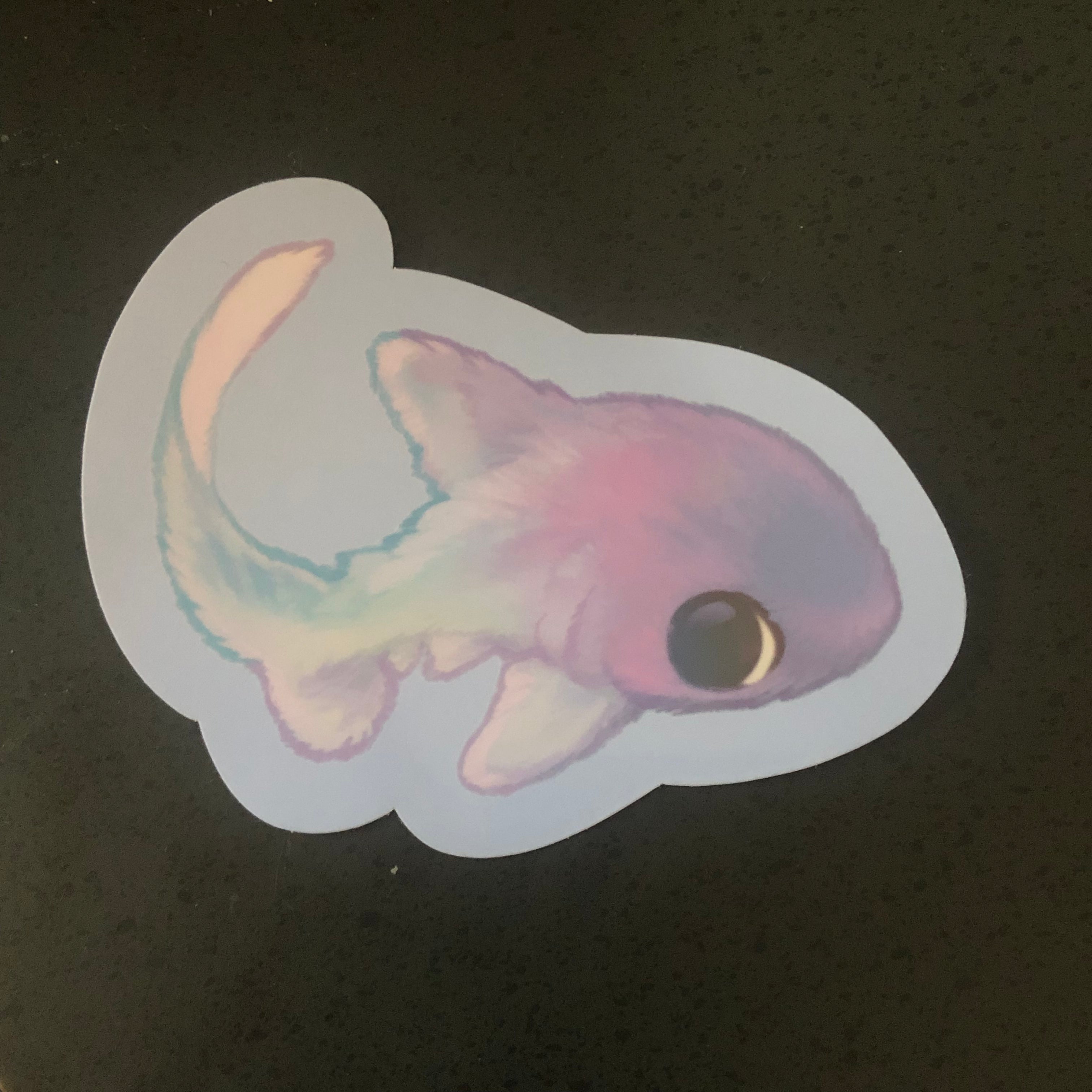 Fuzzy Thresher Shark Sticker (Glossy)