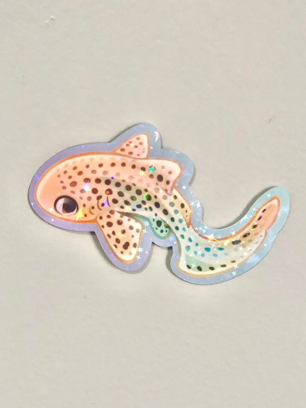 Zebra Shark Sticker (Holographic)