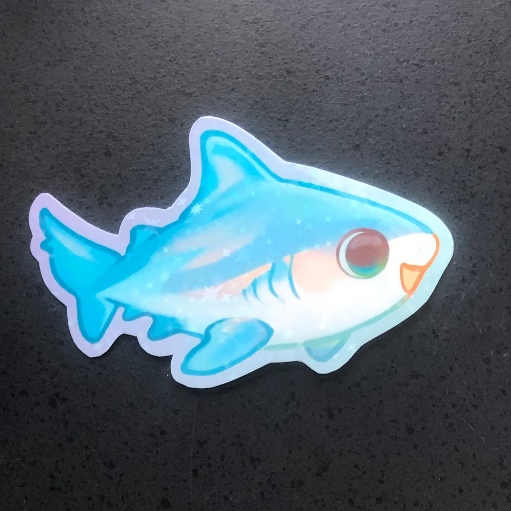 Bull Shark Sticker (Holographic)