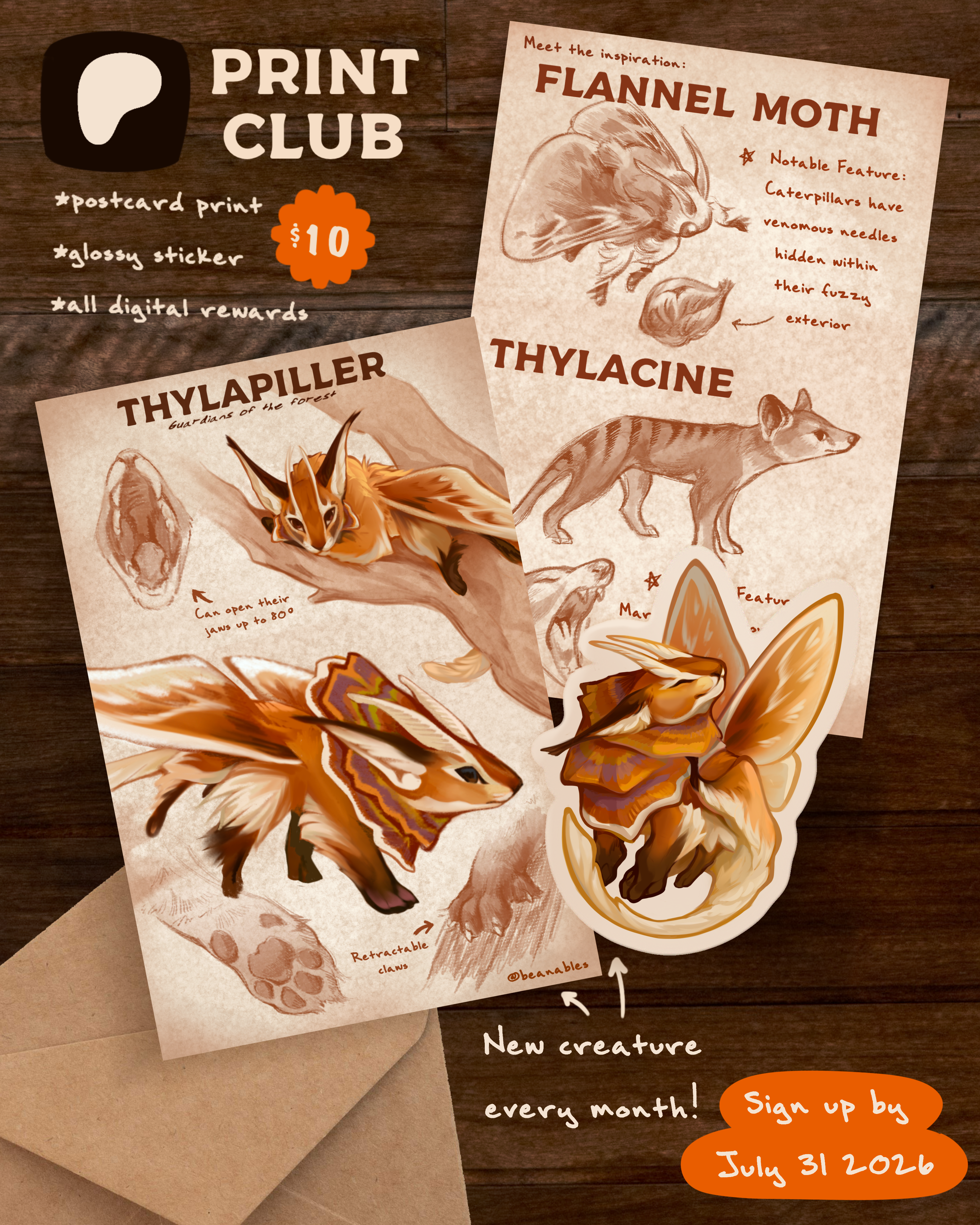 Thylapiller Mail Club Rewards