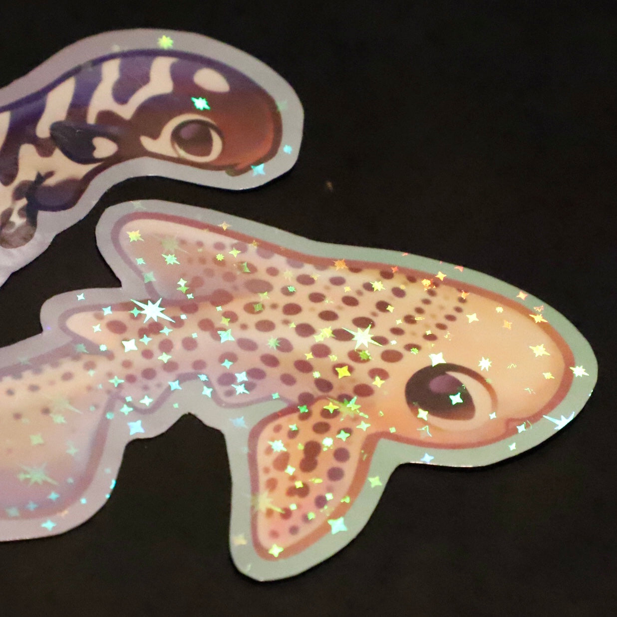 Zebra Shark Stickers (Holographic)