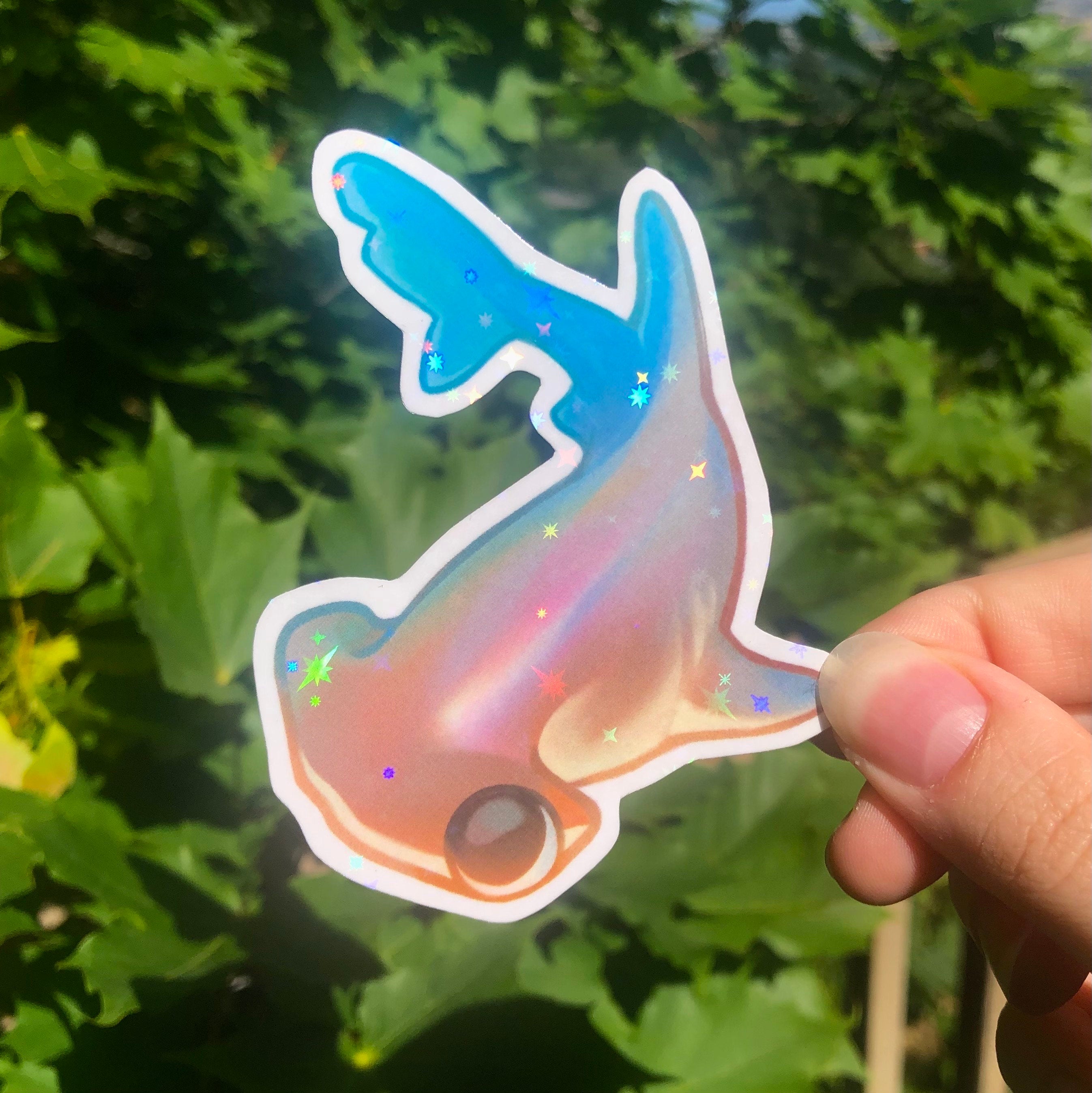 Hammerhead Shark Sticker (Holographic)