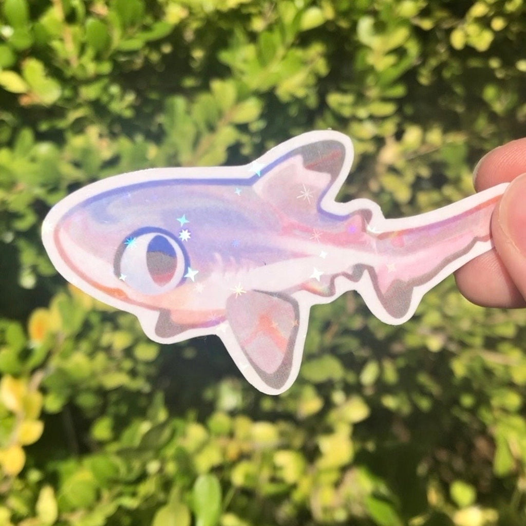 Blacktip Reef Shark Sticker (Holographic)