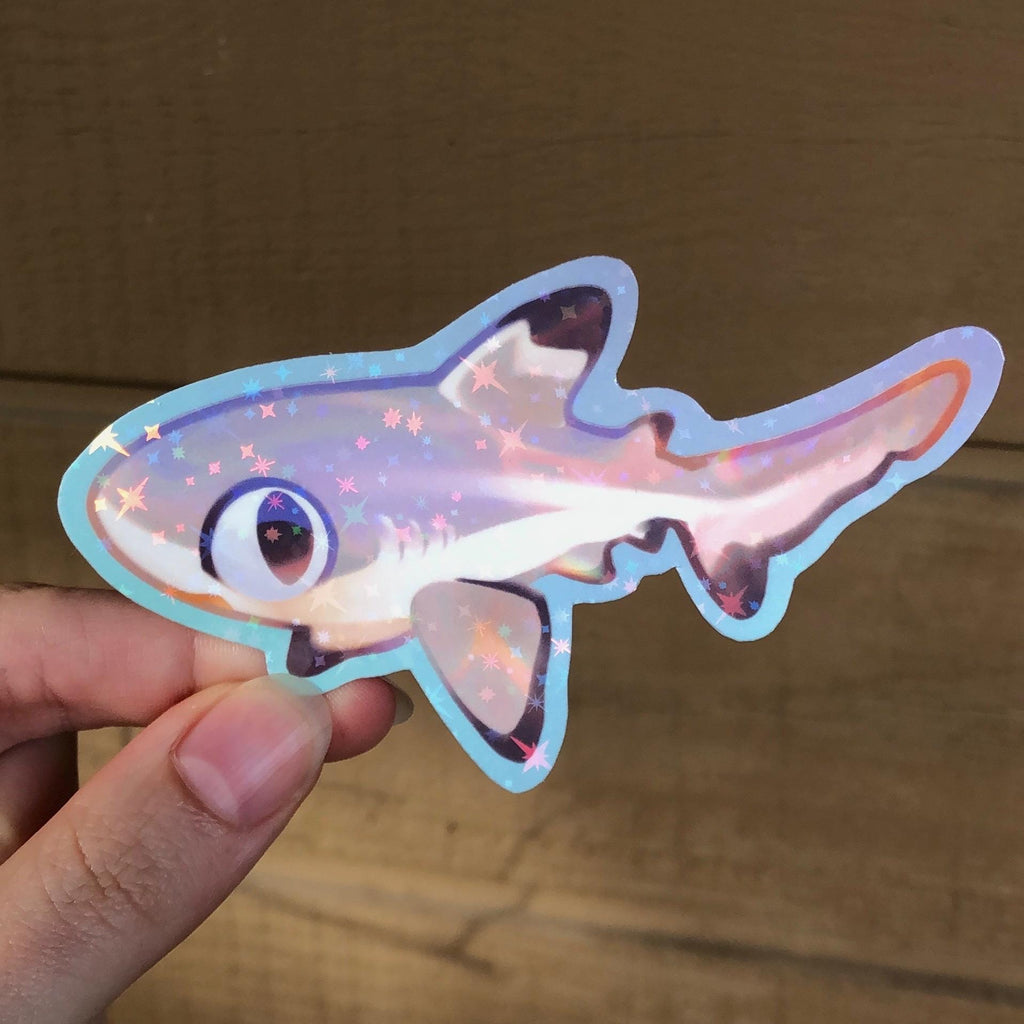 Blacktip Reef Shark Sticker (Holographic)