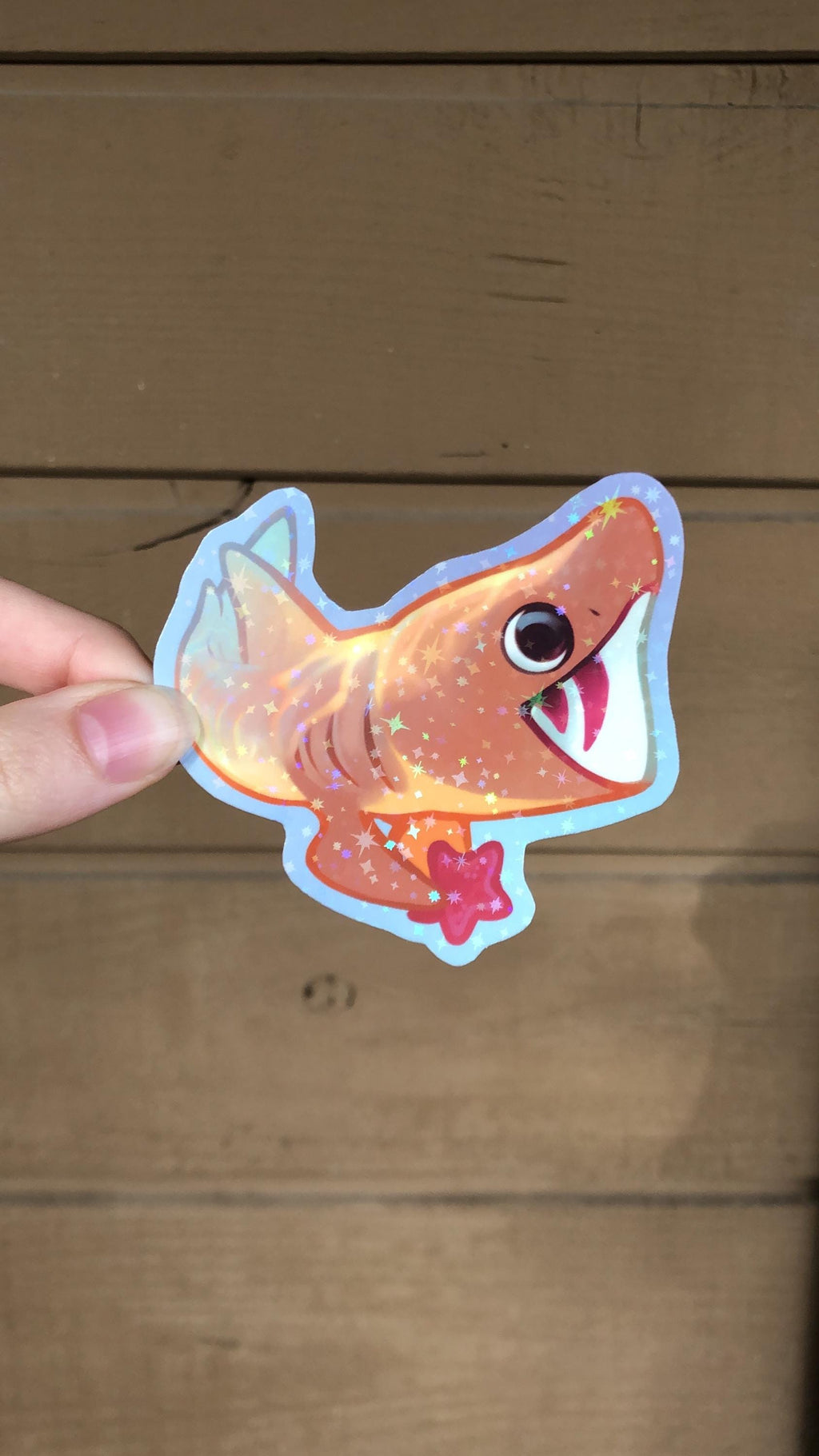 Basking Shark Sticker (Holographic)