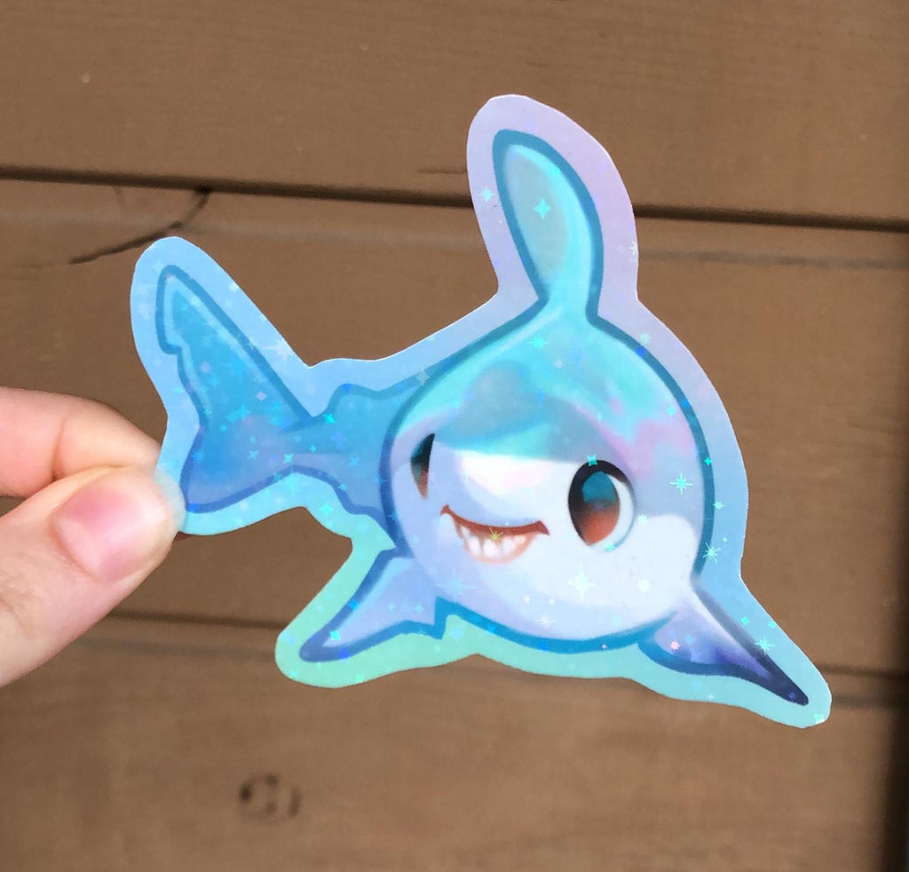 Great White Shark Sticker (Holographic)