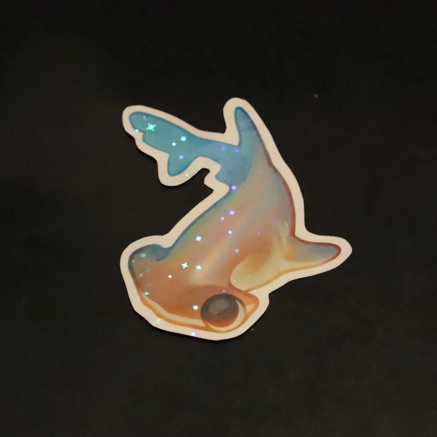 Hammerhead Shark Sticker (Holographic)