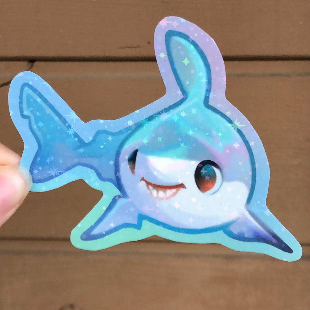 Great White Shark Sticker (Holographic)