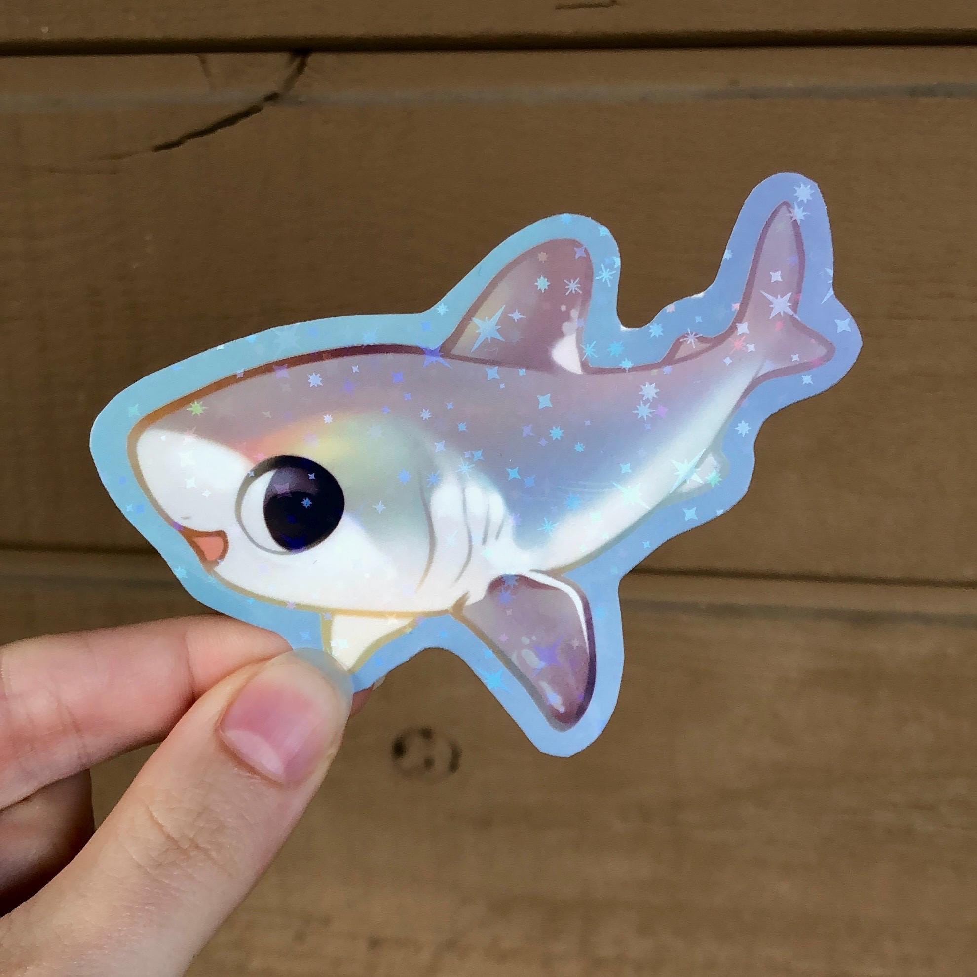 Porbeagle Shark Sticker (Holographic)