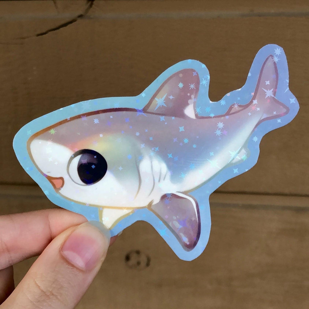 Porbeagle Shark Sticker (Holographic)