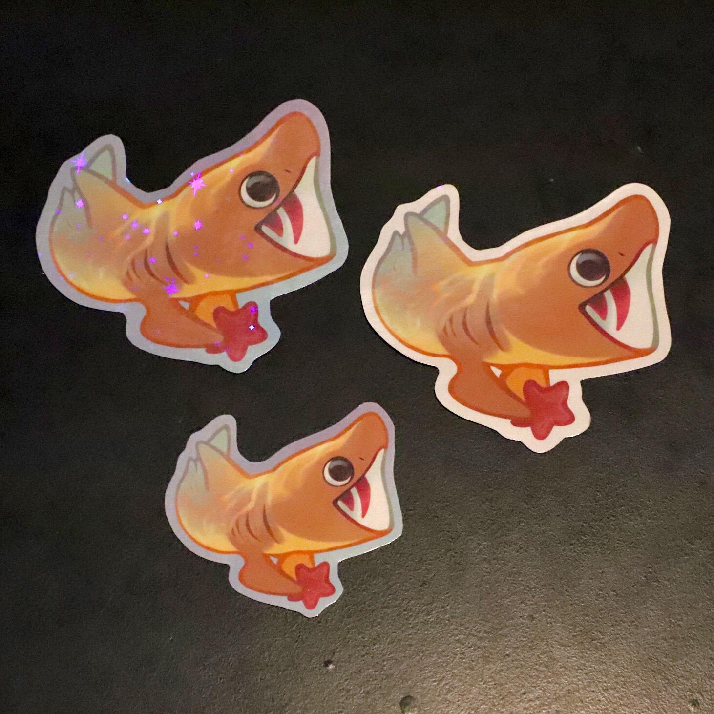 Basking Shark Sticker (Holographic)