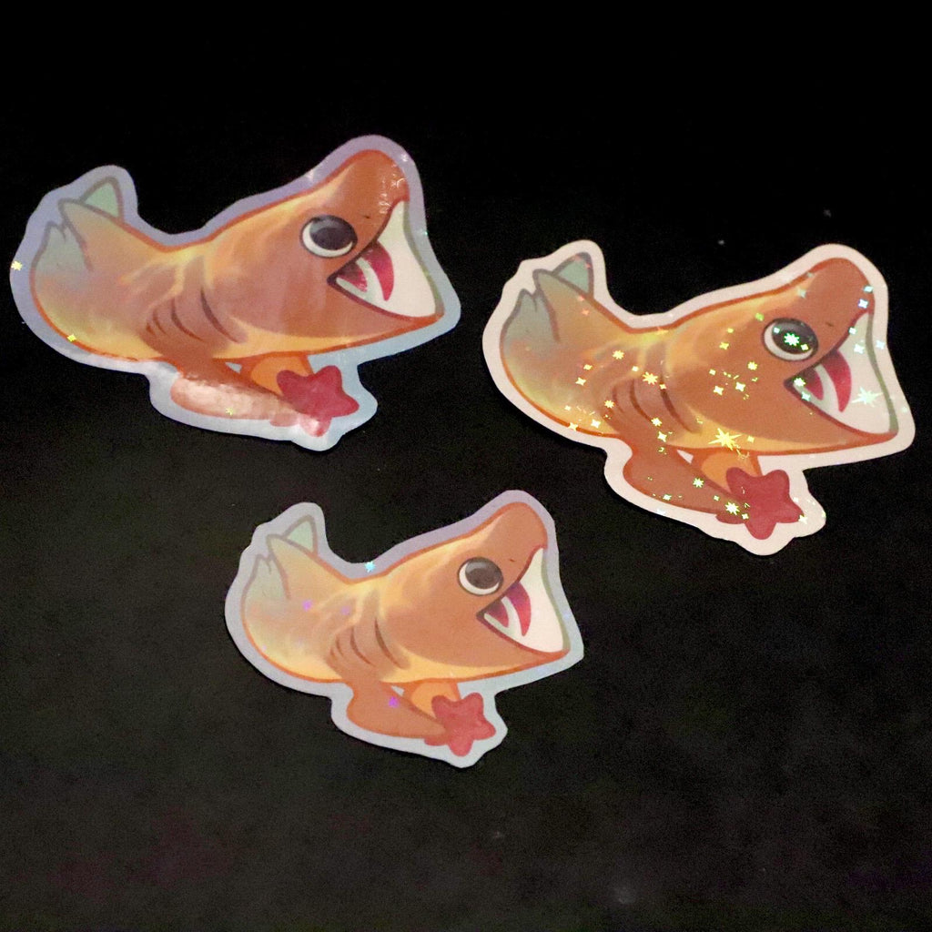 Basking Shark Sticker (Holographic)