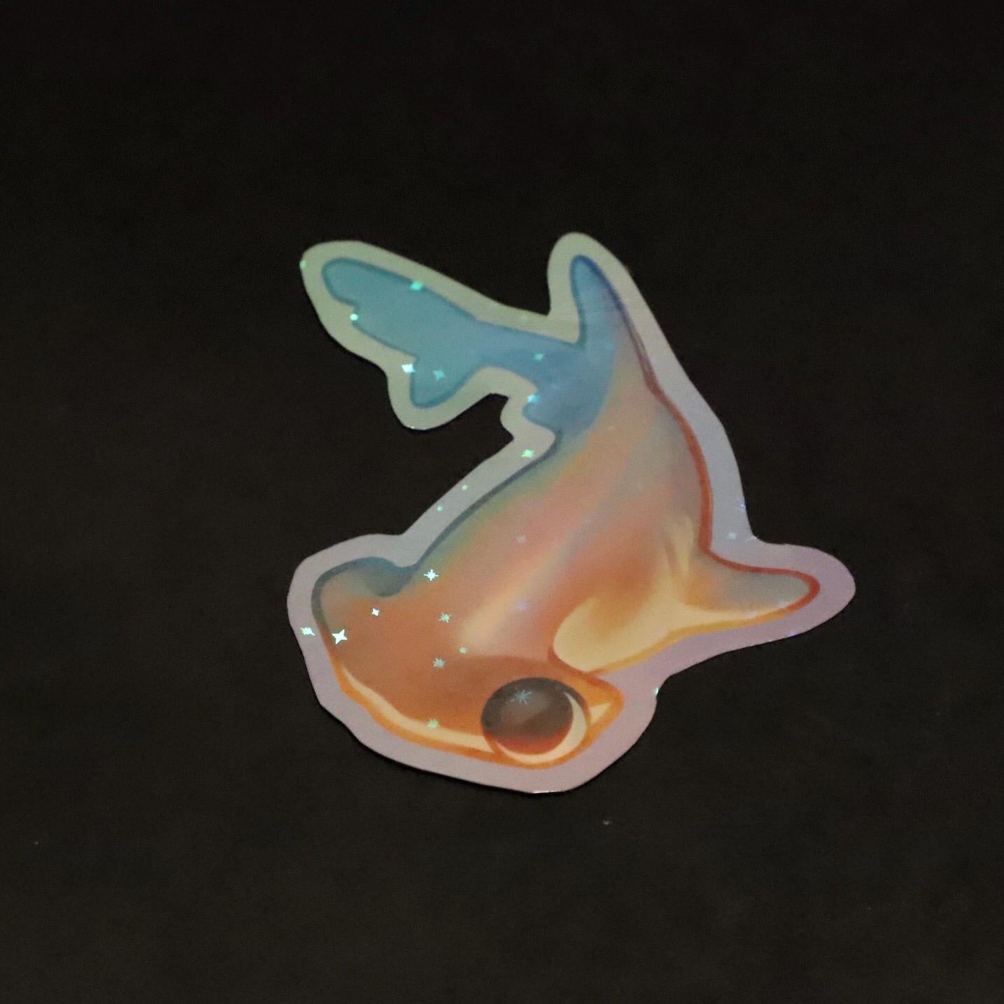 Hammerhead Shark Sticker (Holographic)