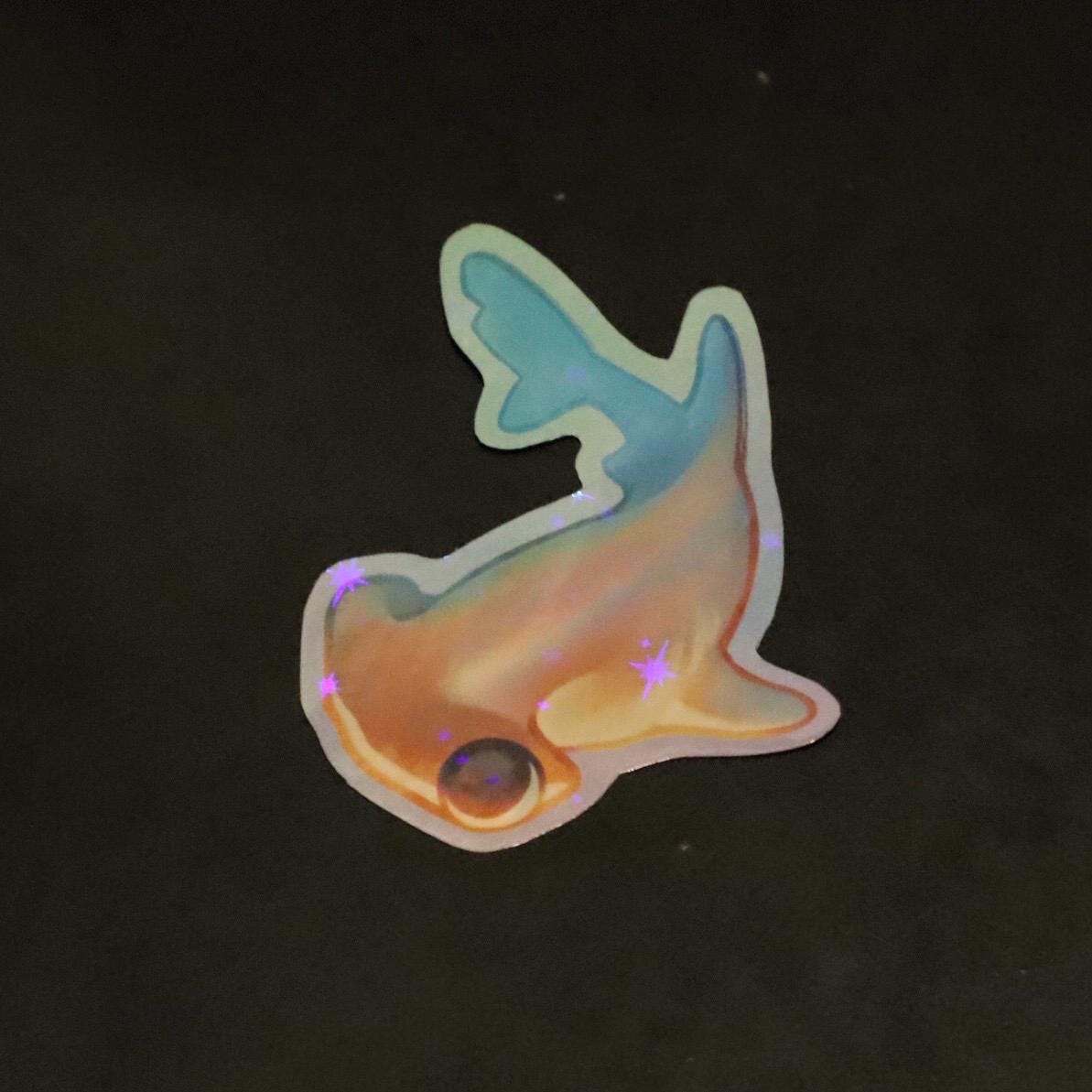 Hammerhead Shark Sticker (Holographic)