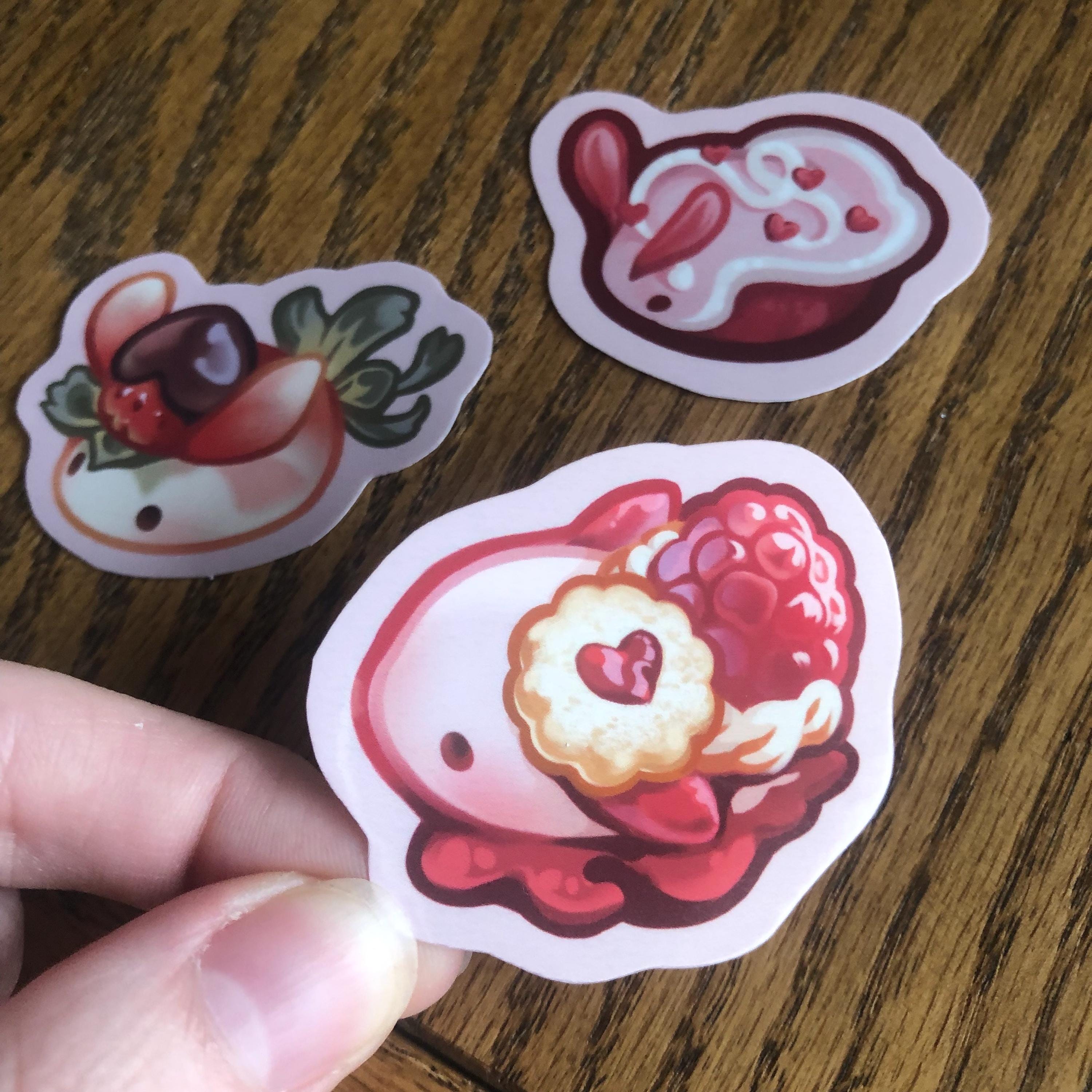 Valentines Treats Sea Slug Stickers (Glossy)