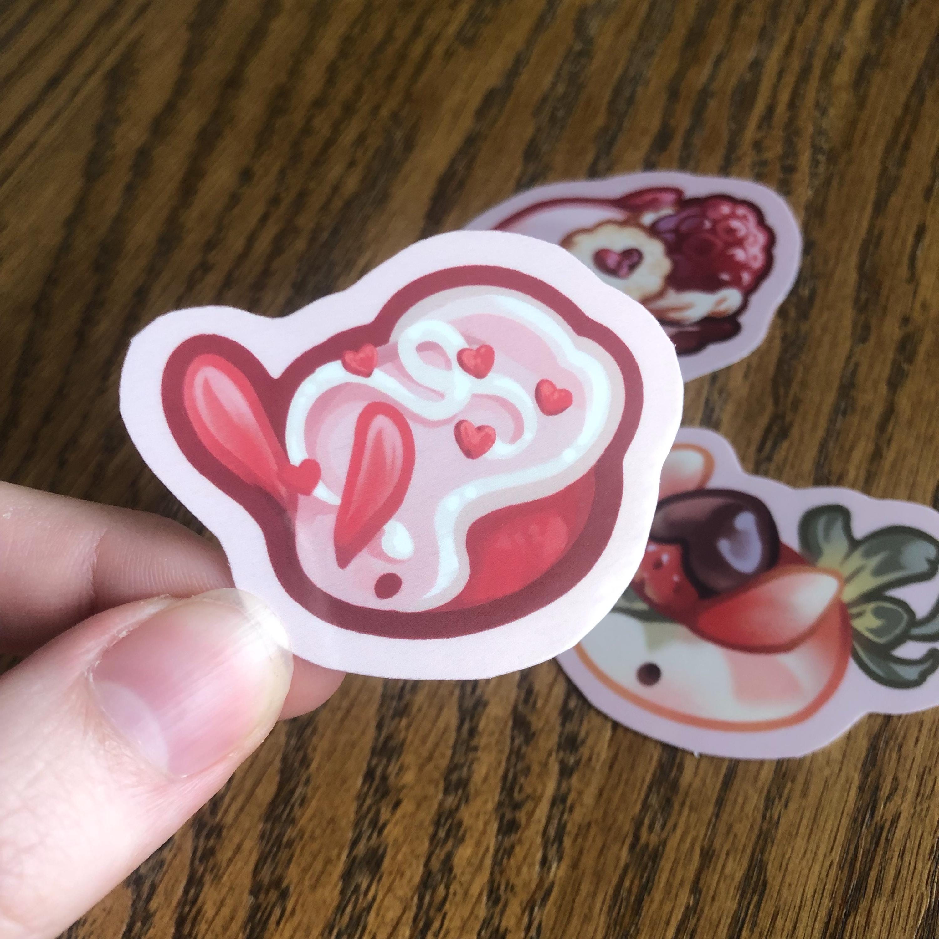 Valentines Treats Sea Slug Stickers (Glossy)
