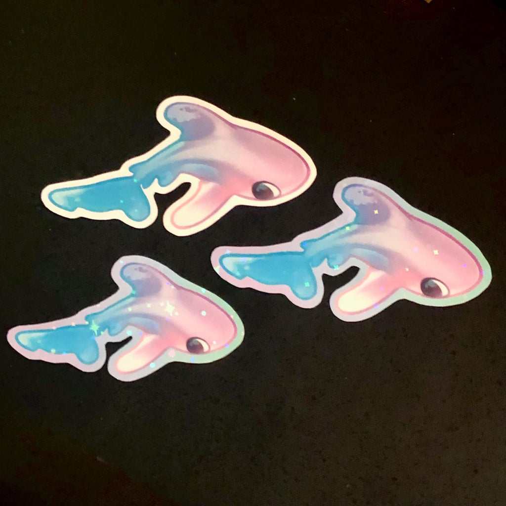 Oceanic White Tip Shark Sticker (Holographic)