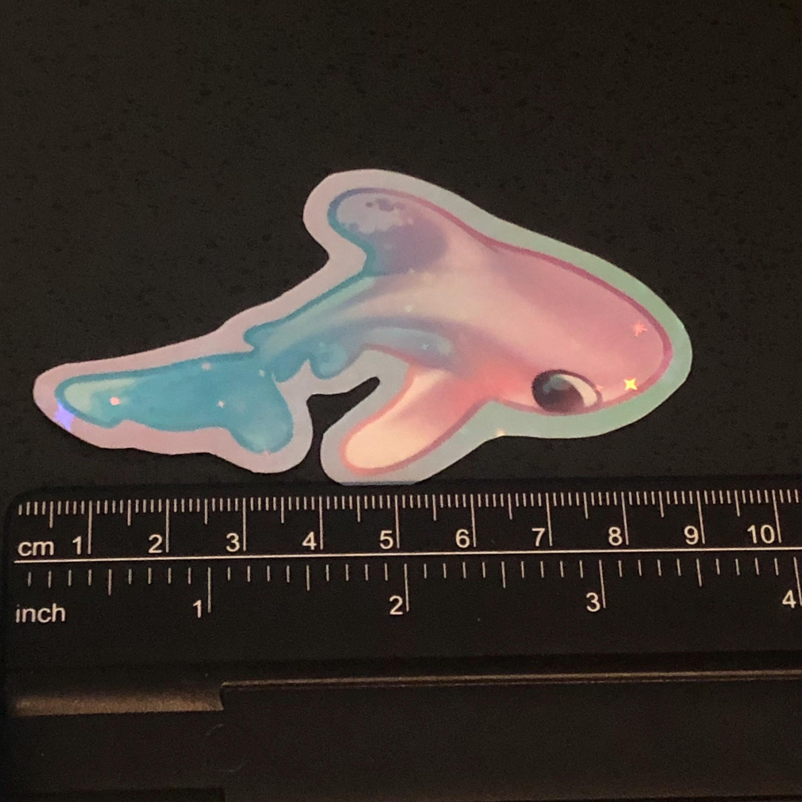 Oceanic White Tip Shark Sticker (Holographic)