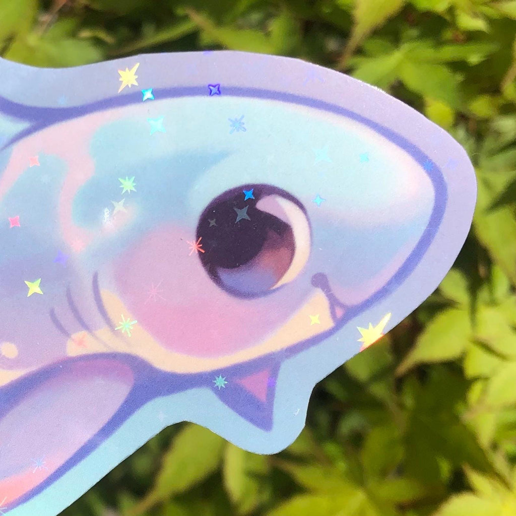 Salmon Shark Sticker (Holographic)