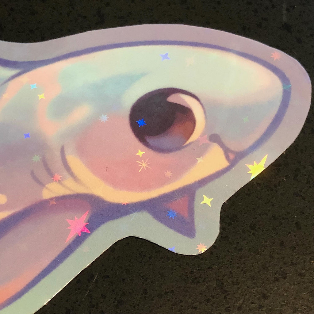 Salmon Shark Sticker (Holographic)