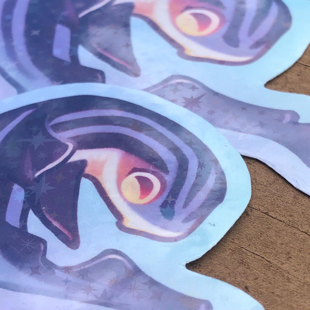 Pyjama Shark Sticker (Holographic)
