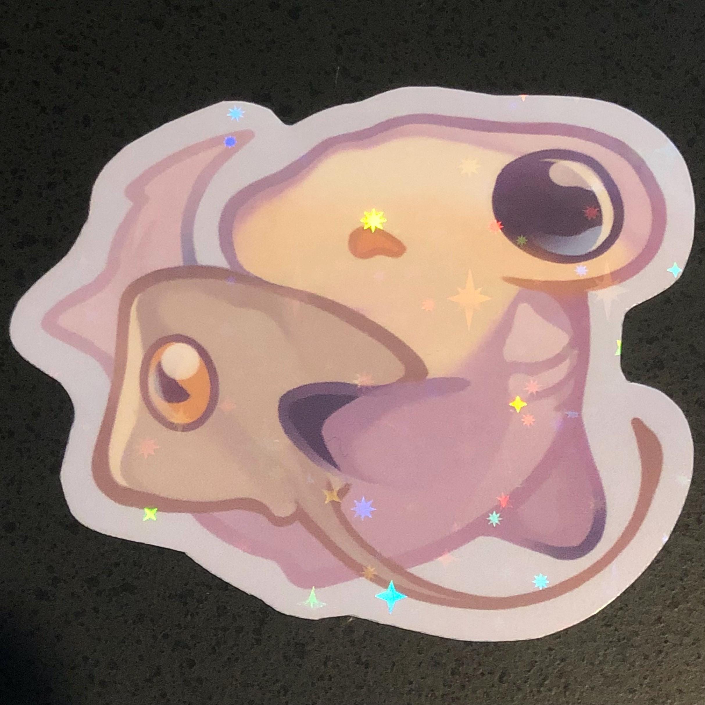 Hammerhead Shark with Stingray Sticker (Holographic)