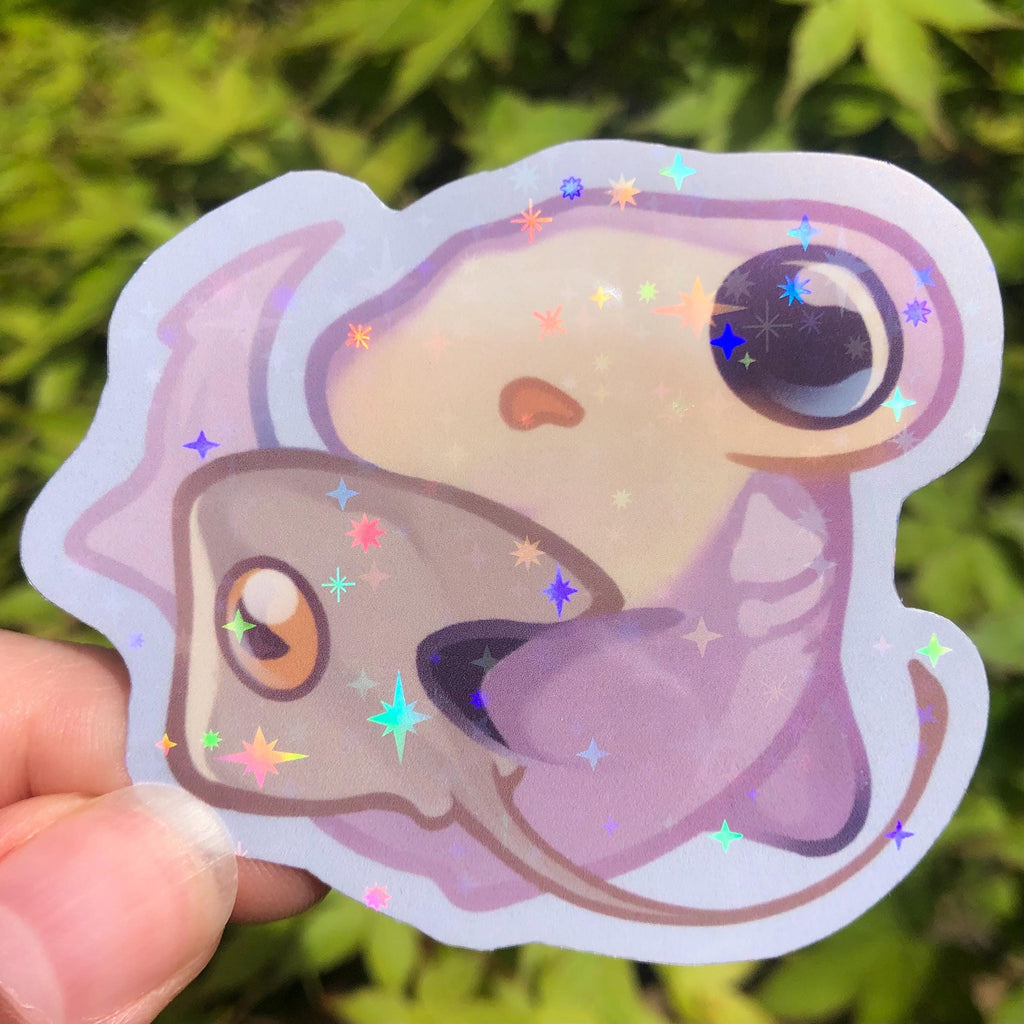 Hammerhead Shark with Stingray Sticker (Holographic)