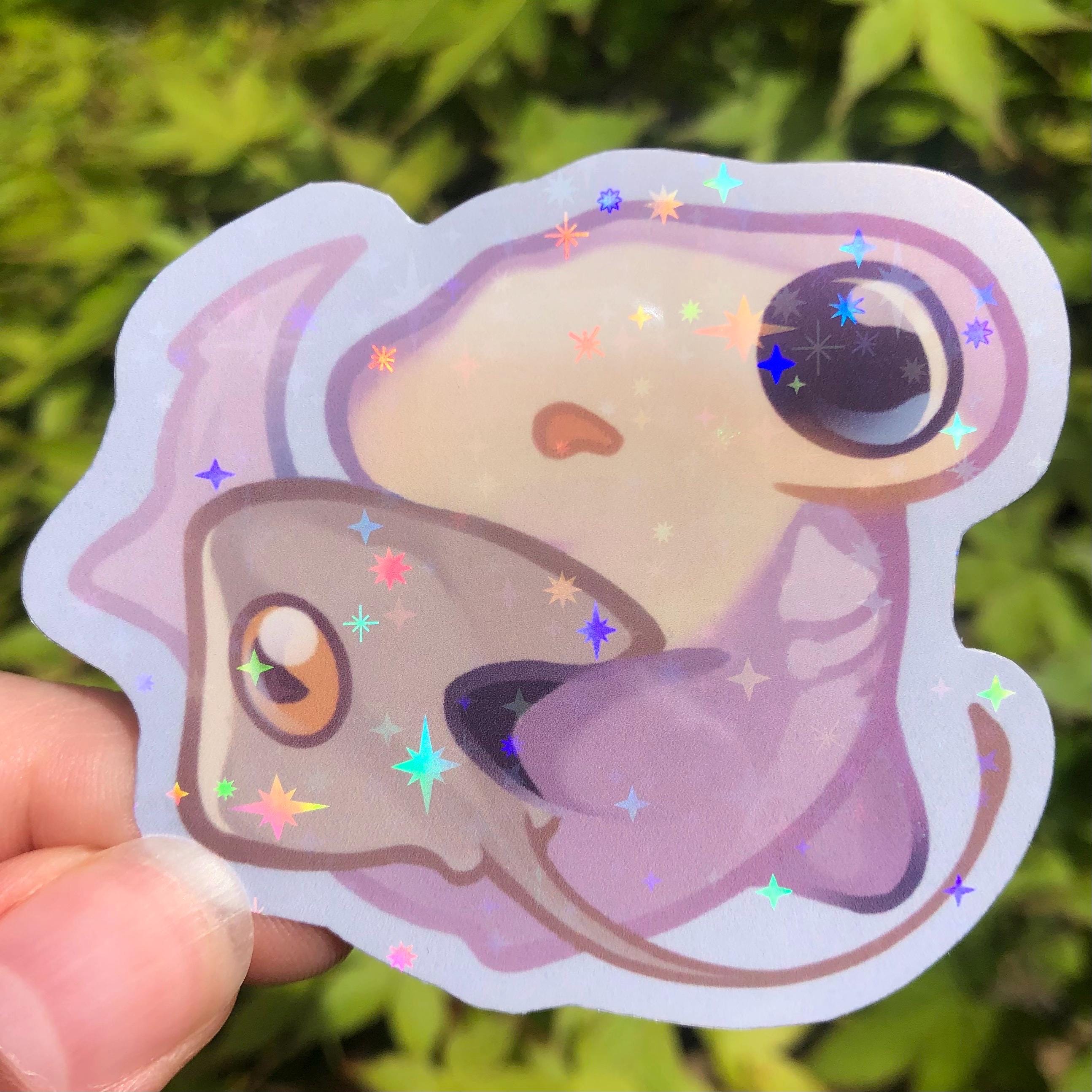 Hammerhead Shark with Stingray Sticker (Holographic)