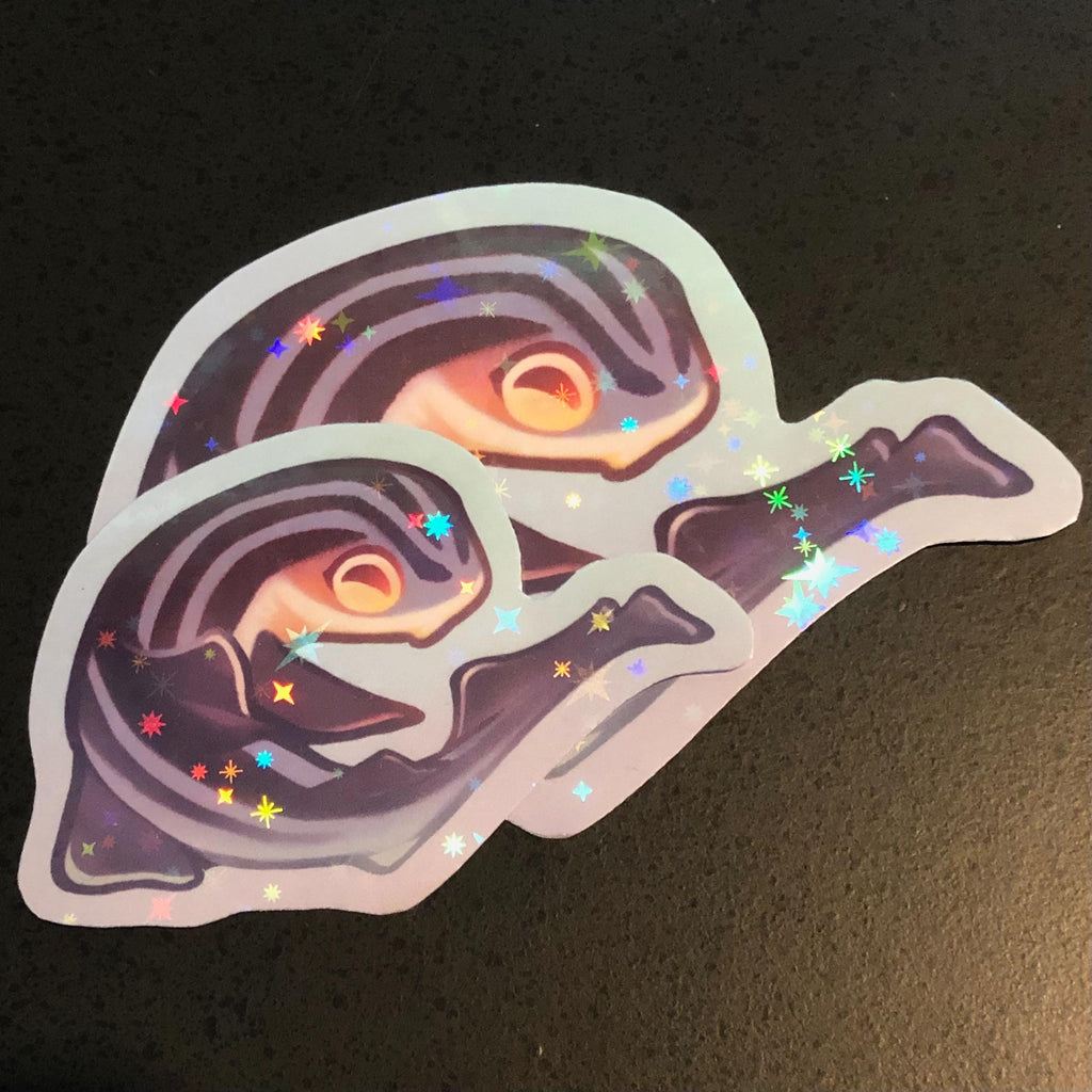 Pyjama Shark Sticker (Holographic)