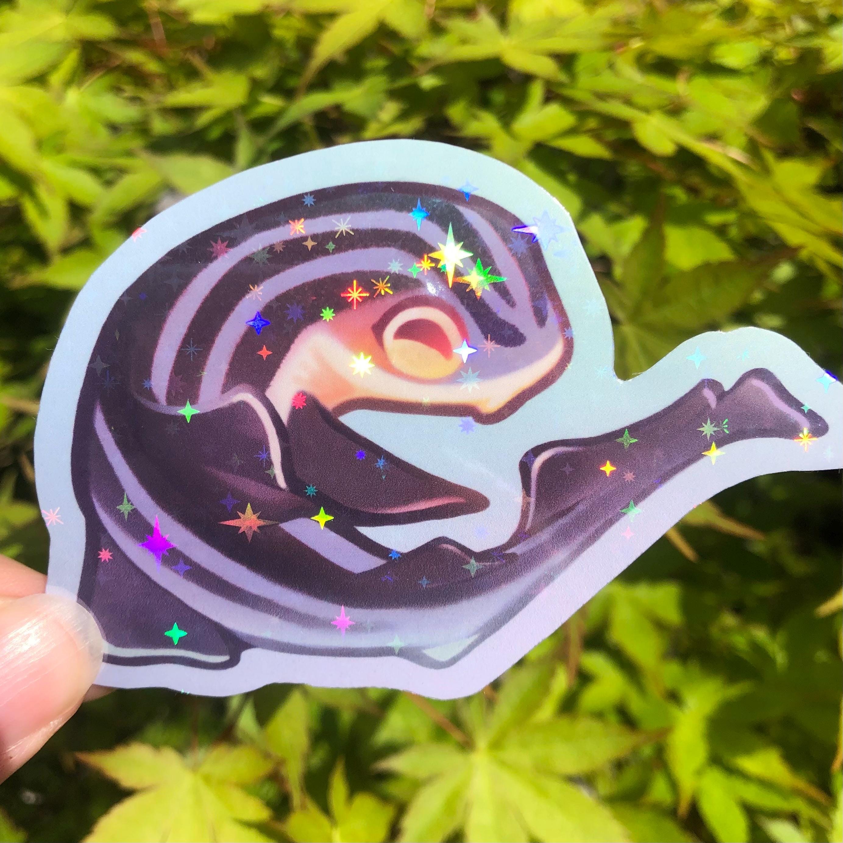 Pyjama Shark Sticker (Holographic)