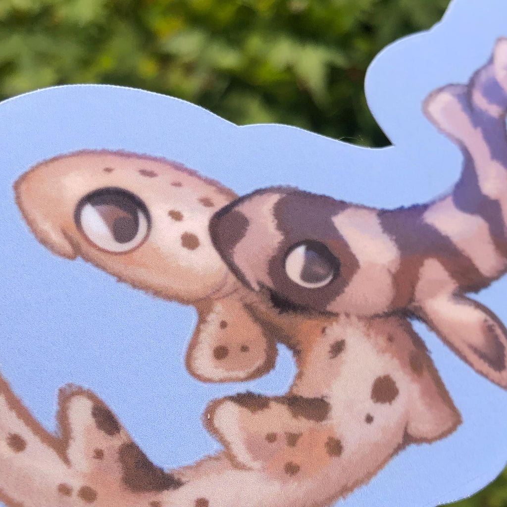 Fuzzy Epaulette and Bamboo Shark Stickers (Glossy)