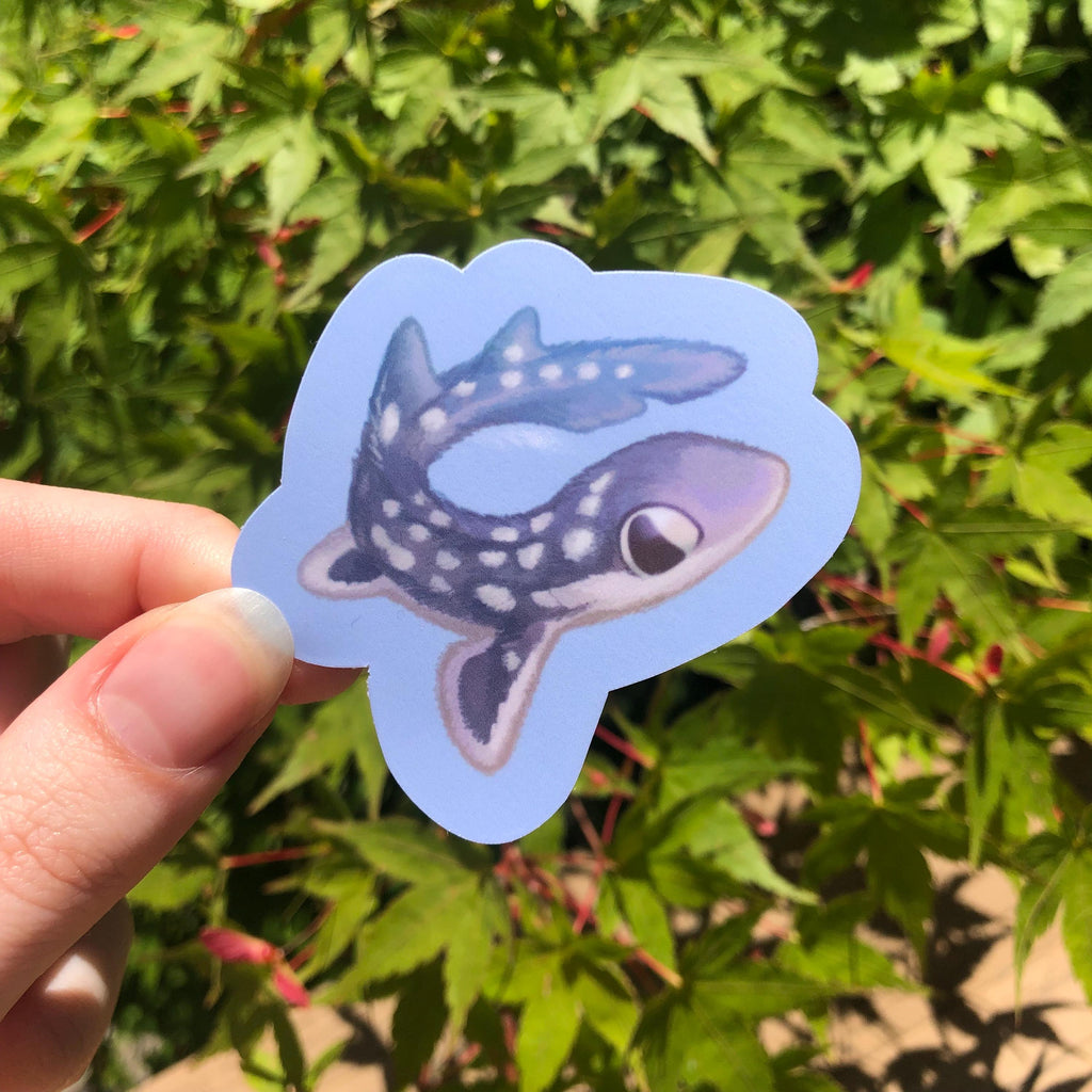 Fuzzy Coral Catshark Stickers (Glossy)