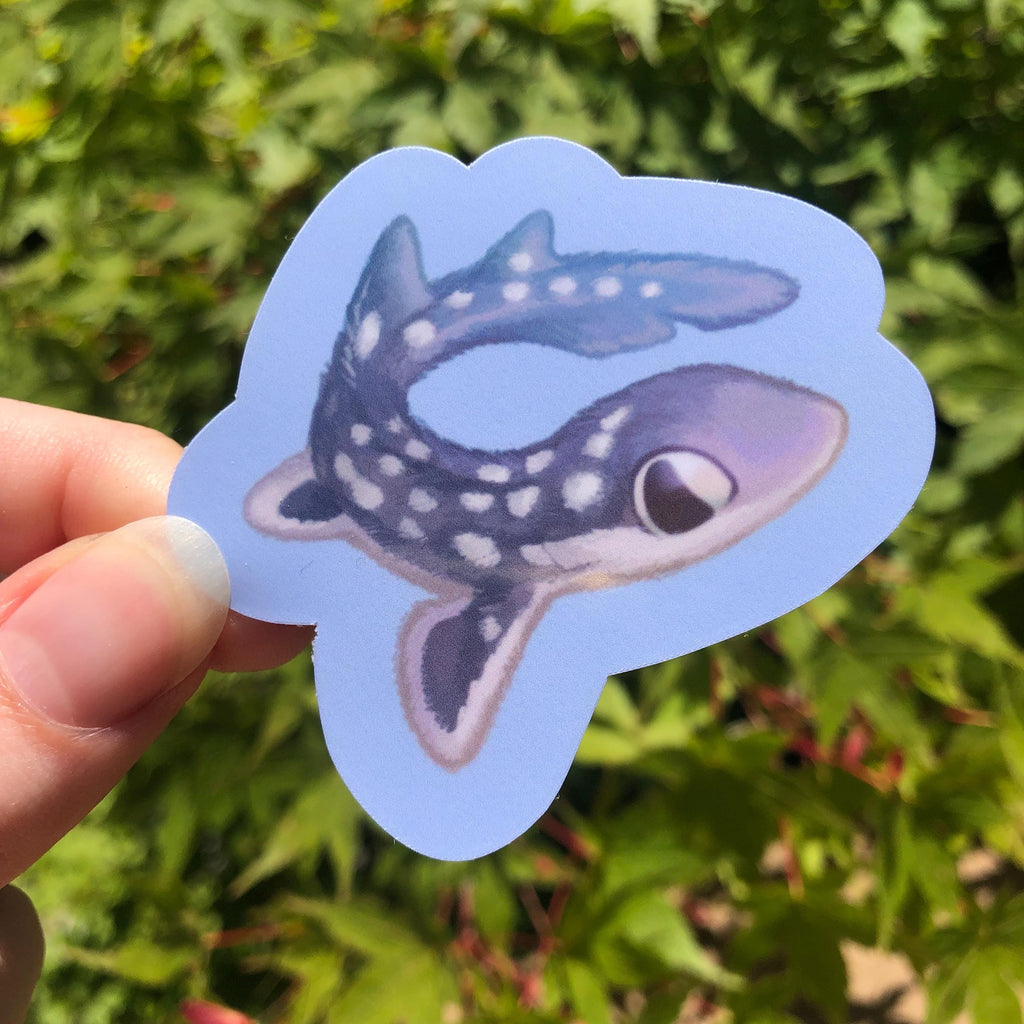 Fuzzy Coral Catshark Stickers (Glossy)